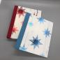 Preview: Ordner Ringbuch A5 rot blau Sterne Front Varianten